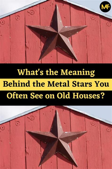 meaning of metal star on outside of house|star on house meaning swinging.